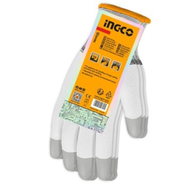 Mănuși de protecție INGCO nitrile gloves Microfiber/ White photo 1 Mănuși de protecție INGCO nitrile gloves Microfiber/ White photo 1