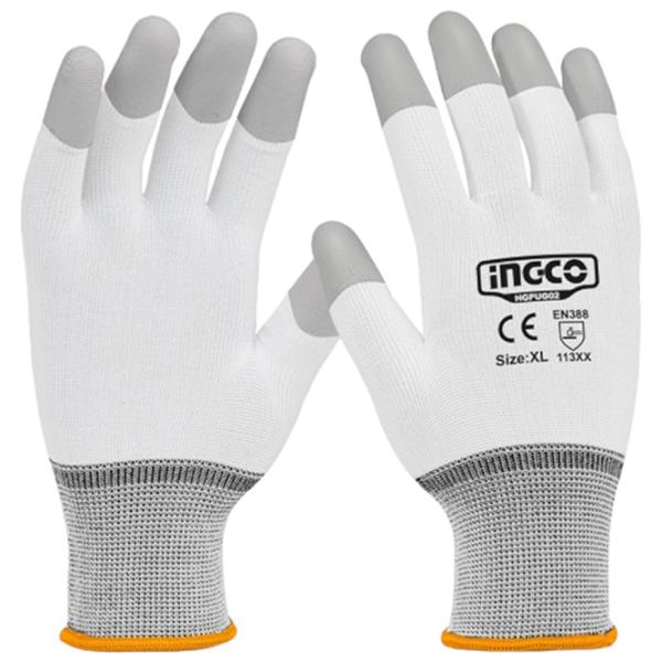 Mănuși de protecție INGCO nitrile gloves Microfiber/ White photo 2 Mănuși de protecție INGCO nitrile gloves Microfiber/ White photo 2