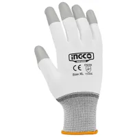 Mănuși de protecție INGCO nitrile gloves Microfiber/ White photo 3