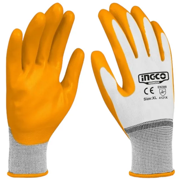 Защитные перчатки INGCO nitrile gloves Нитрил/ Yelow photo 2 Защитные перчатки INGCO nitrile gloves Нитрил/ Yelow photo 2