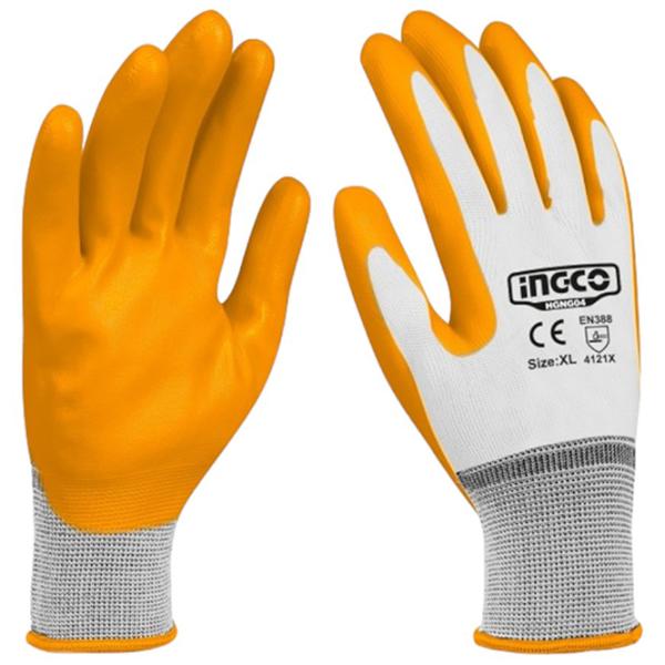 Защитные перчатки INGCO nitrile gloves Нитрил/ Yelow photo 2 Защитные перчатки INGCO nitrile gloves Нитрил/ Yelow photo 2