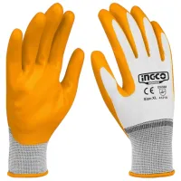Mănuși de protecție INGCO nitrile gloves Nitril/ Yelow photo 2