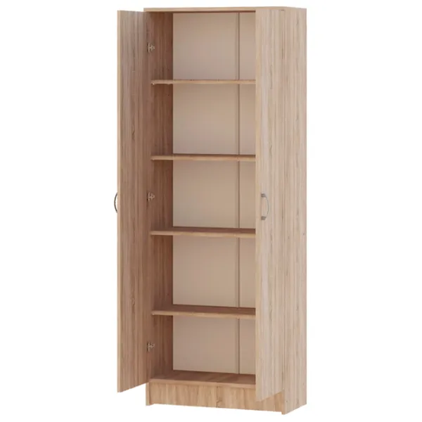 Dulap Haaus Flint 2U 70 x 32 x 195.6 / PAL / Stejar Sonoma photo 3