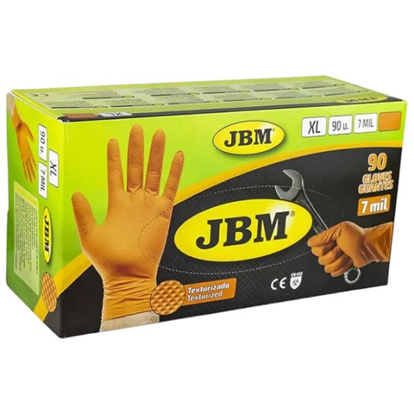 Mănuși de protecție JBM nitrile gloves Nitril/ Orange photo 1