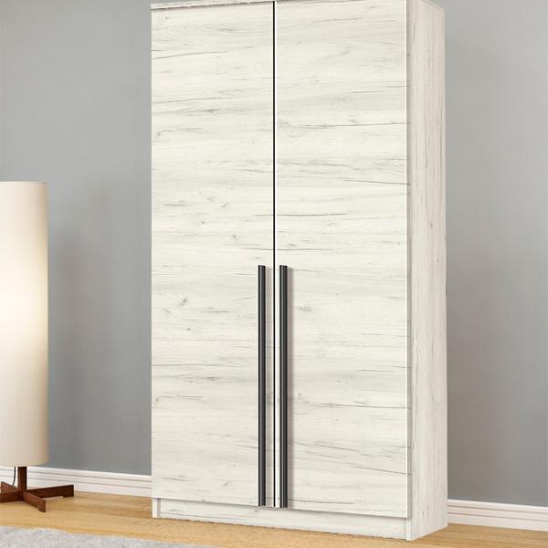 Dulap Modern Kenon 100 x 50 x 210 / DSP / Stejar Craft Alb photo 2