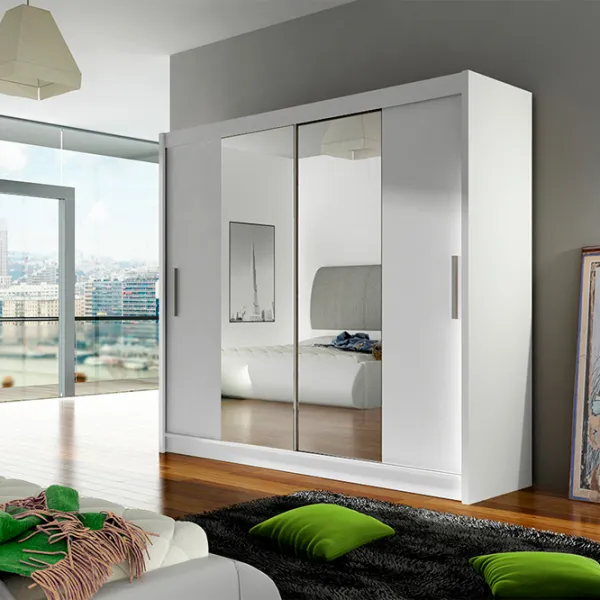 Dulap Space Meble Bega II 180 x 58 x 215 / PAL / White photo 3