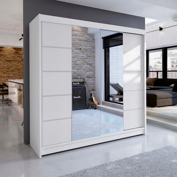 Шкаф Space Meble Talin V 180 x 58см x 215 / ЛДСП / White photo 2