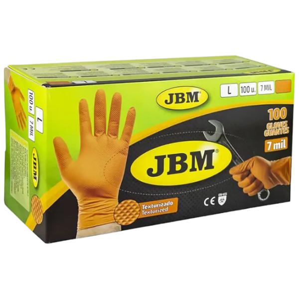 Mănuși de protecție JBM nitrile gloves Nitril/ Orange photo 1