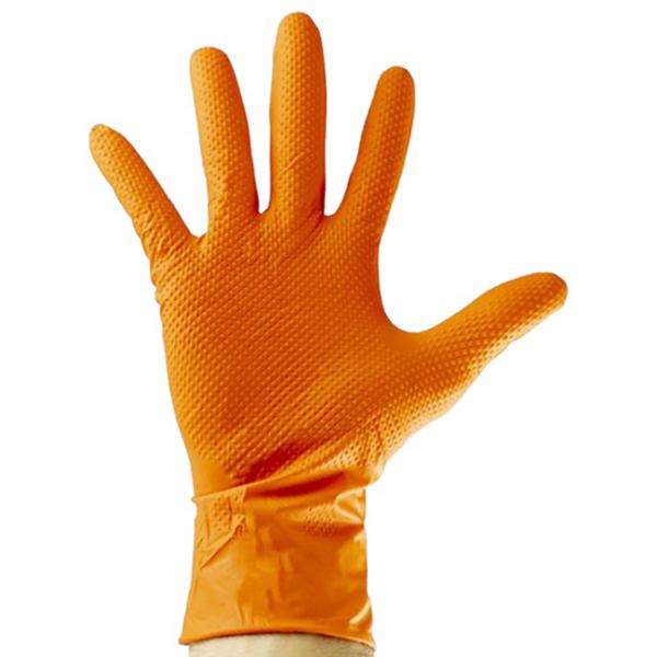 Mănuși de protecție JBM nitrile gloves Nitril/ Orange photo 2