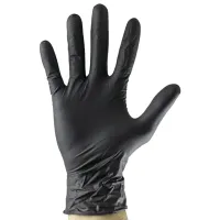 Защитные перчатки JBM nitrile gloves Нитрил/ Black photo 3
