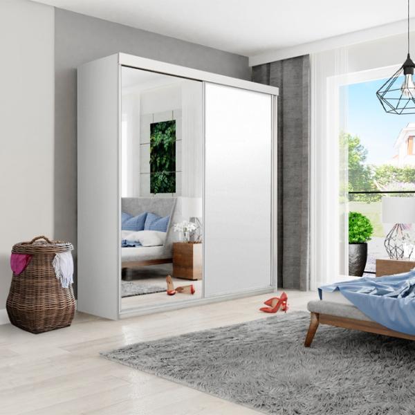 Шкаф Prime Furniture Top 23 150 x 62см x 200 / ЛДСП / White photo 3 Шкаф Prime Furniture Top 23 150 x 62см x 200 / ЛДСП / White photo 3