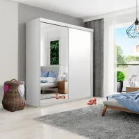 Шкаф Prime Furniture Top 23 150 x 62см x 200 / ЛДСП / White photo 3