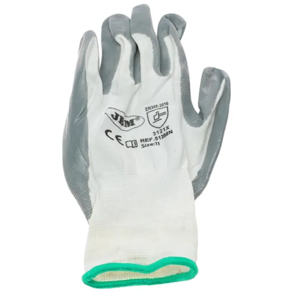 Защитные перчатки JBM nitrile gloves Нитрил/ Grey photo 2 Защитные перчатки JBM nitrile gloves Нитрил/ Grey photo 2