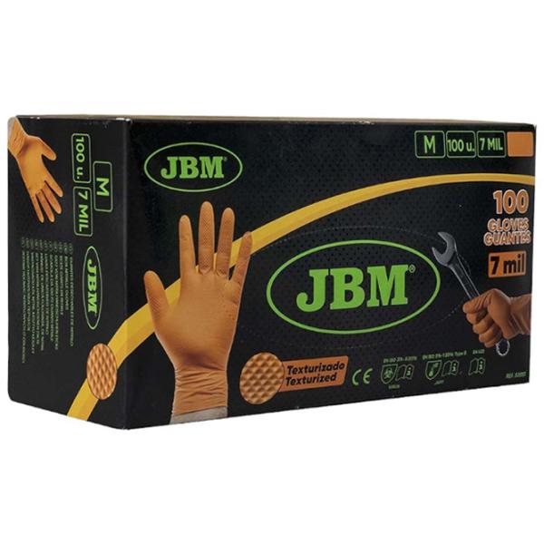Mănuși de protecție JBM nitrile gloves Nitril/ Orange photo 1