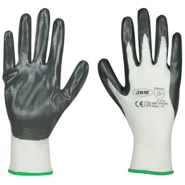 Mănuși de protecție JBM nitrile gloves Nitril/ Grey photo 1 Mănuși de protecție JBM nitrile gloves Nitril/ Grey photo 1