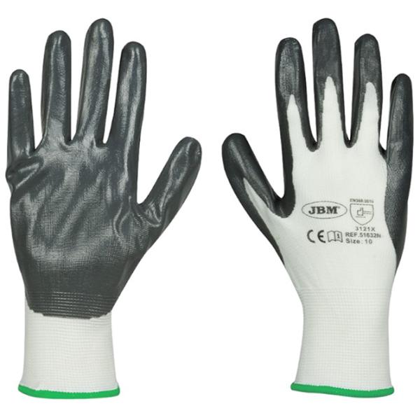 Mănuși de protecție JBM nitrile gloves Nitril/ Grey photo 1 Mănuși de protecție JBM nitrile gloves Nitril/ Grey photo 1