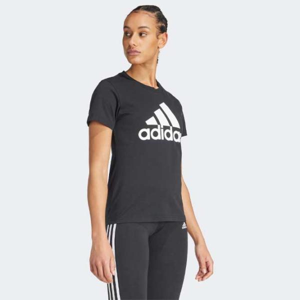 Футболка для женщин Adidas ADGL0722 100% хлопок/ Black photo 2