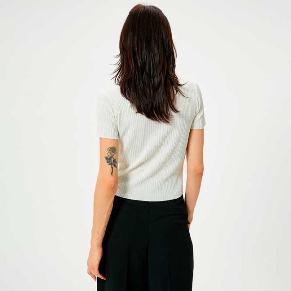 Tricou pentru femei Koton 4SAK90118HT 100% poliester/ White photo 5 Tricou pentru femei Koton 4SAK90118HT 100% poliester/ White photo 5