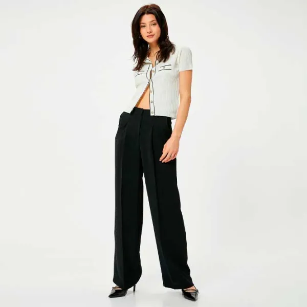 Футболка для женщин Koton 4SAK90118HT 100% полиэстер/ White photo 3 Футболка для женщин Koton 4SAK90118HT 100% полиэстер/ White photo 3