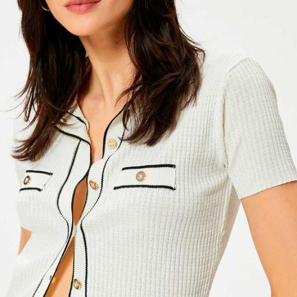 Tricou pentru femei Koton 4SAK90118HT 100% poliester/ White photo 2