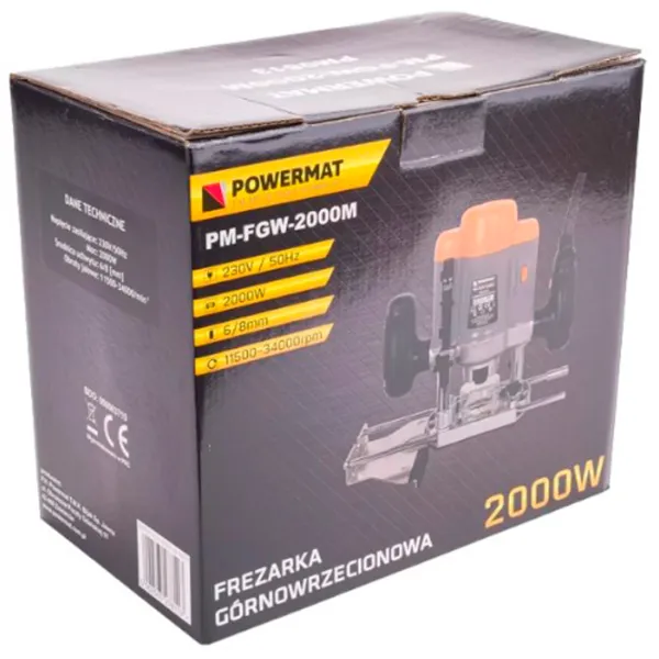 Maşina de frezat Powermat PM-FGW-2000M 2000 W/ Gray photo 7