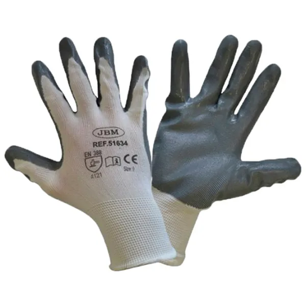 Mănuși de protecție JBM nitrile gloves Nitril/ Grey photo 1 Mănuși de protecție JBM nitrile gloves Nitril/ Grey photo 1