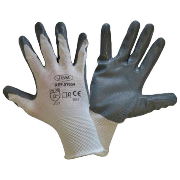 Mănuși de protecție JBM nitrile gloves Nitril/ Grey photo 1 Mănuși de protecție JBM nitrile gloves Nitril/ Grey photo 1