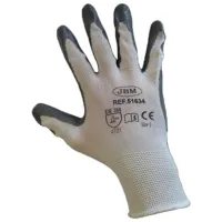 Защитные перчатки JBM nitrile gloves Нитрил/ Grey photo 3