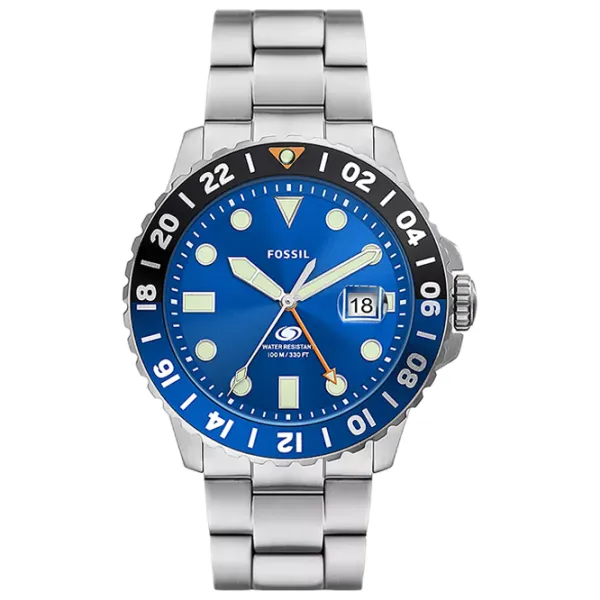 Ceas de mână pentru bărbați FOSSIL Blue GMT Cuarț/ 46 mm photo 1 Ceas de mână pentru bărbați FOSSIL Blue GMT Cuarț/ 46 mm photo 1