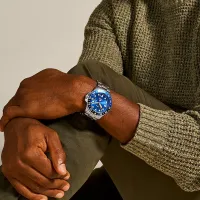 Ceas de mână pentru bărbați FOSSIL Blue GMT Cuarț/ 46 mm photo 4