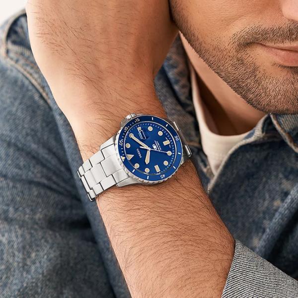 Ceas de mână pentru bărbați FOSSIL Blue Dive Cuarț/ 42 mm photo 4 Ceas de mână pentru bărbați FOSSIL Blue Dive Cuarț/ 42 mm photo 4