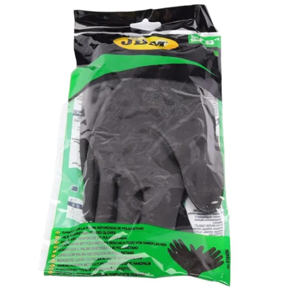 Mănuși de protecție JBM Polyurethane gloves Poliuretan/ Black photo 3 Mănuși de protecție JBM Polyurethane gloves Poliuretan/ Black photo 3
