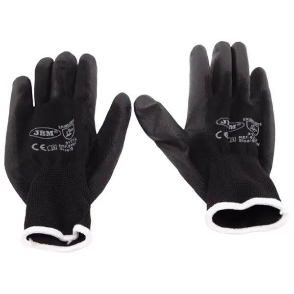 Mănuși de protecție JBM Polyurethane gloves Poliuretan/ Black photo 1 Mănuși de protecție JBM Polyurethane gloves Poliuretan/ Black photo 1