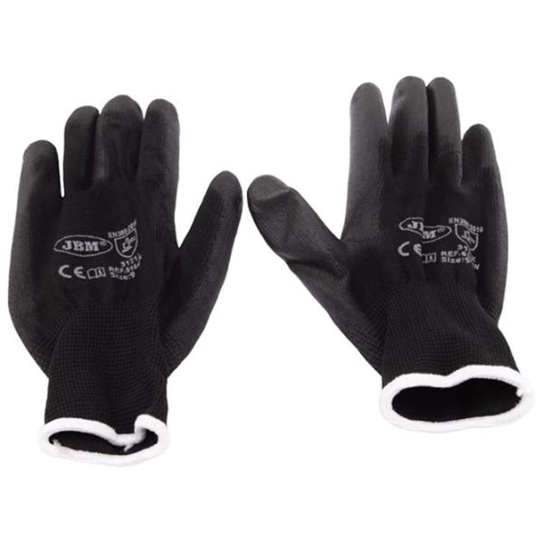 Mănuși de protecție JBM Polyurethane gloves Poliuretan/ Black photo 1 Mănuși de protecție JBM Polyurethane gloves Poliuretan/ Black photo 1