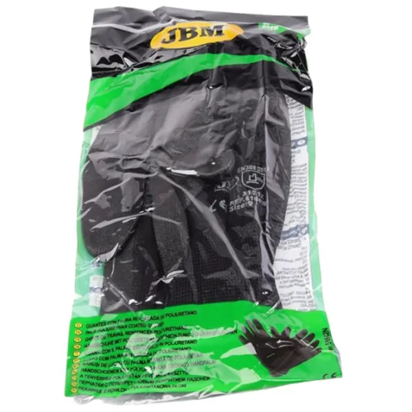 Mănuși de protecție JBM Polyurethane gloves Poliuretan/ Black photo 2 Mănuși de protecție JBM Polyurethane gloves Poliuretan/ Black photo 2