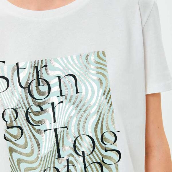 Tricou pentru femei Koton 4SAK50366EK 100% bumbac/ White photo 3 Tricou pentru femei Koton 4SAK50366EK 100% bumbac/ White photo 3