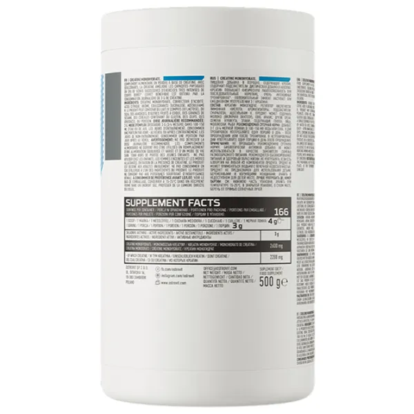 Creatină OstroVit Creatine Monohydrate (5902232611595) 500 g photo 2 Creatină OstroVit Creatine Monohydrate (5902232611595) 500 g photo 2