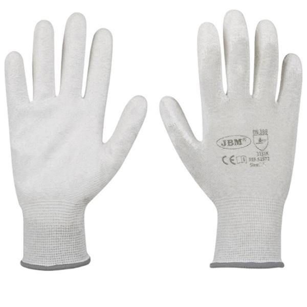 Mănuși de protecție JBM Polyurethane gloves Poliuretan/ White photo 1