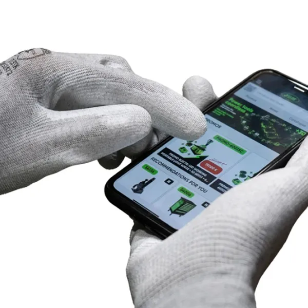 Mănuși de protecție JBM Polyurethane gloves Poliuretan/ White photo 2