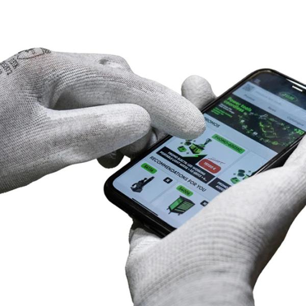 Mănuși de protecție JBM Polyurethane gloves Poliuretan/ White photo 2