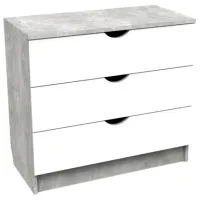 Comodă ML-Mobila Junior 6 72.6 x 80 x 40/ PAL/ Alb