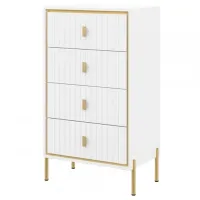 Comodă Neman Luxor МН-042-12 115 x 71 x 45/ PAL/ Alb