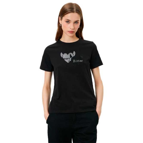 Tricou pentru femei Koton 4SAK50131EK 100% bumbac/ Black photo 1 Tricou pentru femei Koton 4SAK50131EK 100% bumbac/ Black photo 1