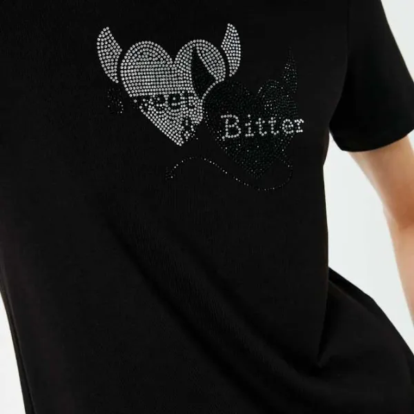 Tricou pentru femei Koton 4SAK50131EK 100% bumbac/ Black photo 3 Tricou pentru femei Koton 4SAK50131EK 100% bumbac/ Black photo 3