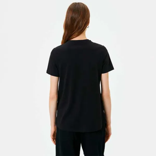 Tricou pentru femei Koton 4SAK50131EK 100% bumbac/ Black photo 4 Tricou pentru femei Koton 4SAK50131EK 100% bumbac/ Black photo 4