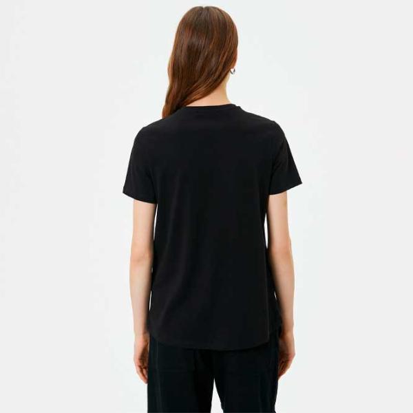 Tricou pentru femei Koton 4SAK50131EK 100% bumbac/ Black photo 4 Tricou pentru femei Koton 4SAK50131EK 100% bumbac/ Black photo 4