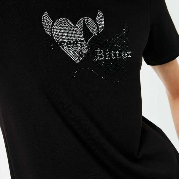 Tricou pentru femei Koton 4SAK50131EK 100% bumbac/ Black photo 3 Tricou pentru femei Koton 4SAK50131EK 100% bumbac/ Black photo 3