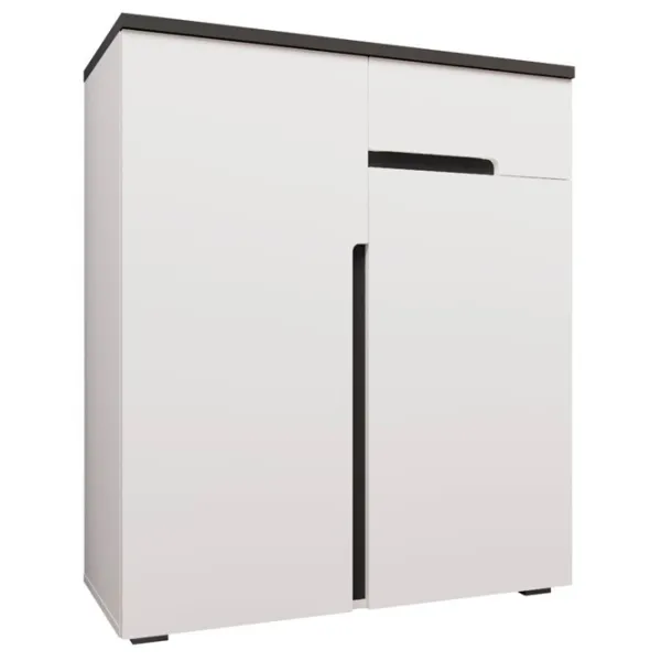 Comodă Sokme Jordan 2Д1Ш 102.7 x 88.2 x 38/ MDF/ Antracit photo 1