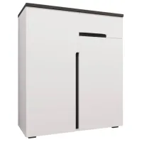 Comodă Sokme Jordan 2Д1Ш 102.7 x 88.2 x 38/ MDF/ Antracit