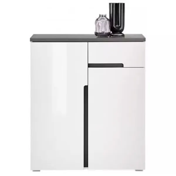 Comodă Sokme Jordan 2Д1Ш 102.7 x 88.2 x 38/ MDF/ Antracit photo 2
